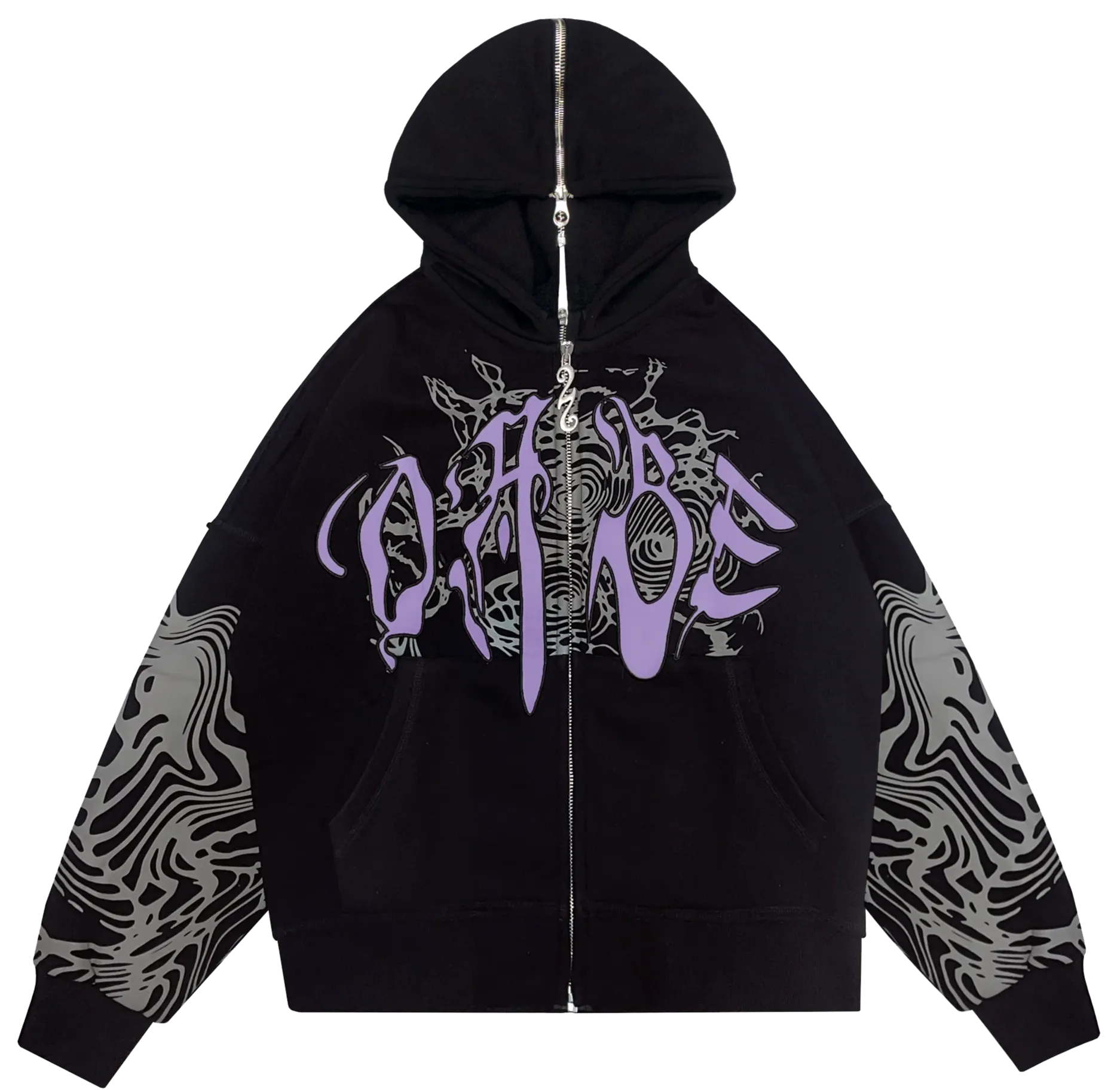 22DABE22 Black/Lila ZIPPER