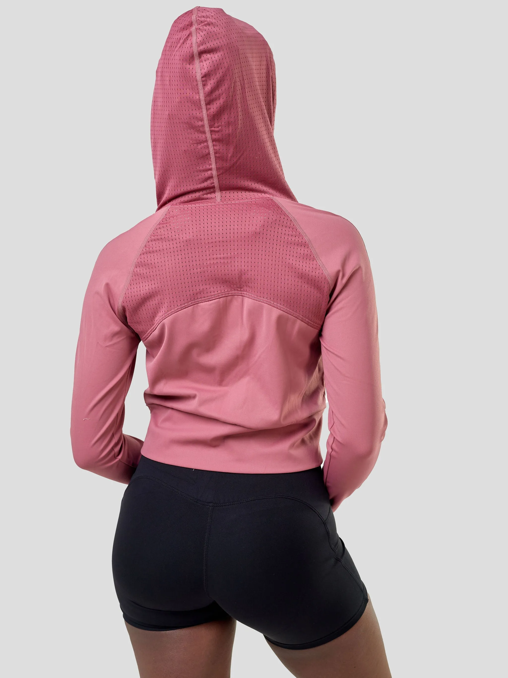 Ava Fitness Long Sleeved Zipper Top - Pink