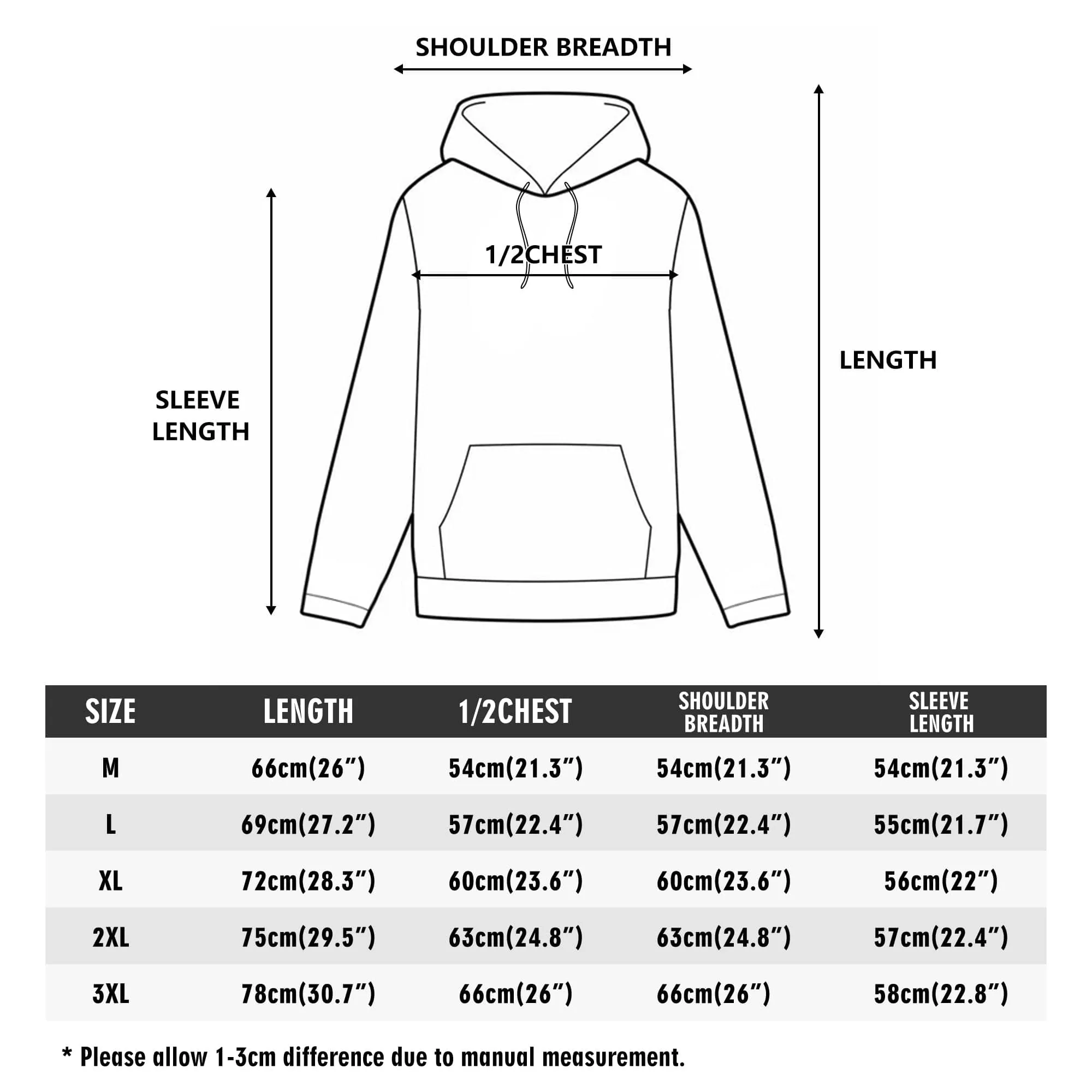 Custom Letter Number Text Unisex Embroidered Hoodie Personalized Sweatshirt