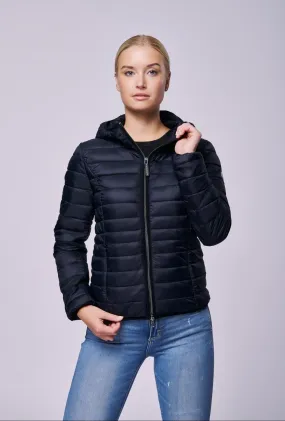 Elfy Vegan Down Short Jacket | Black