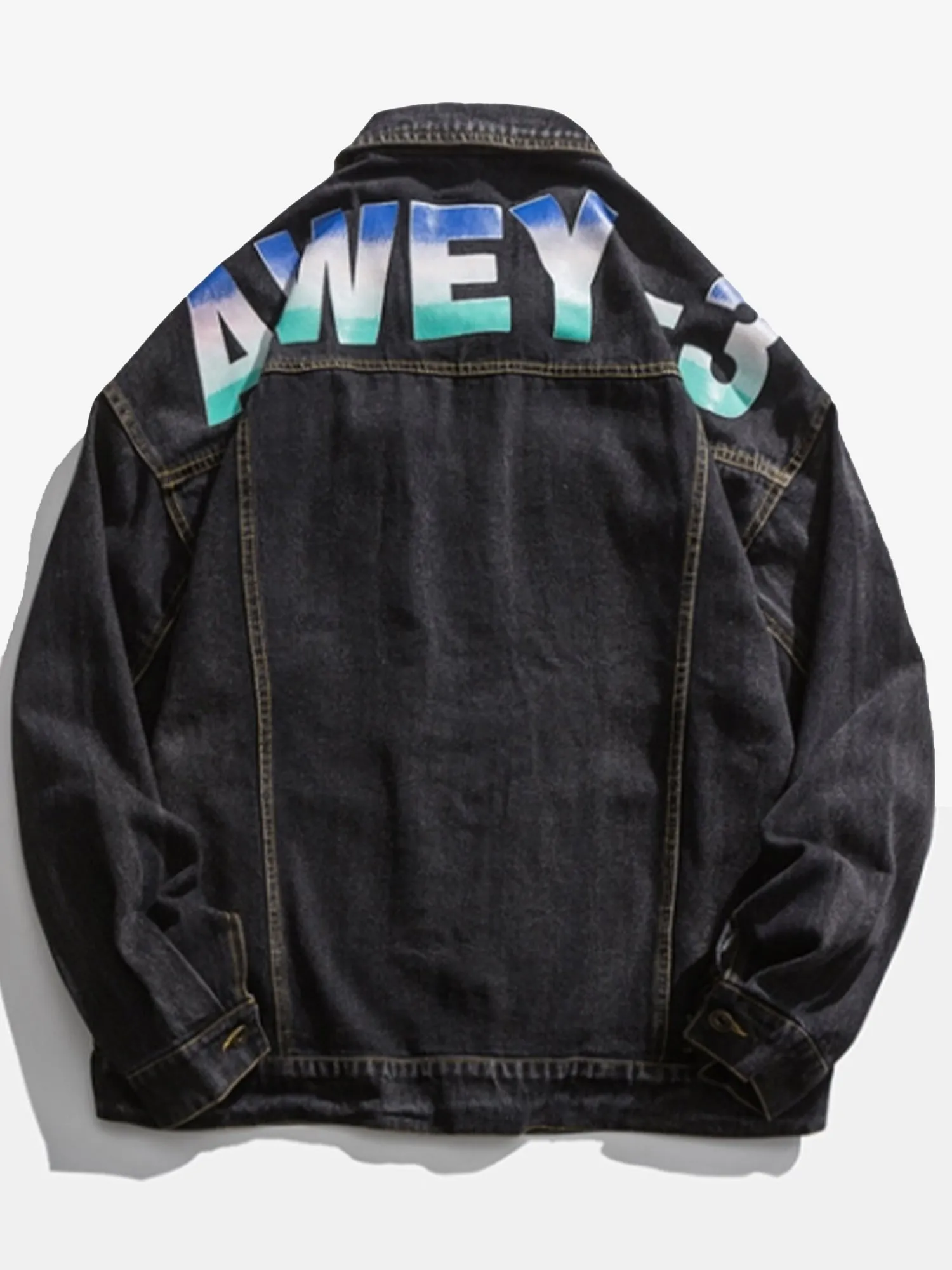 JUSTNOTAG Fashion Letter Cotton Turn-down Collar Jackets
