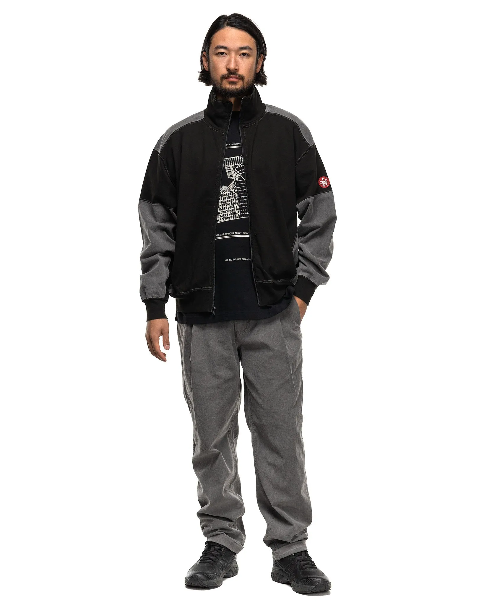 Overdye Cotton Casual Pants Charcoal