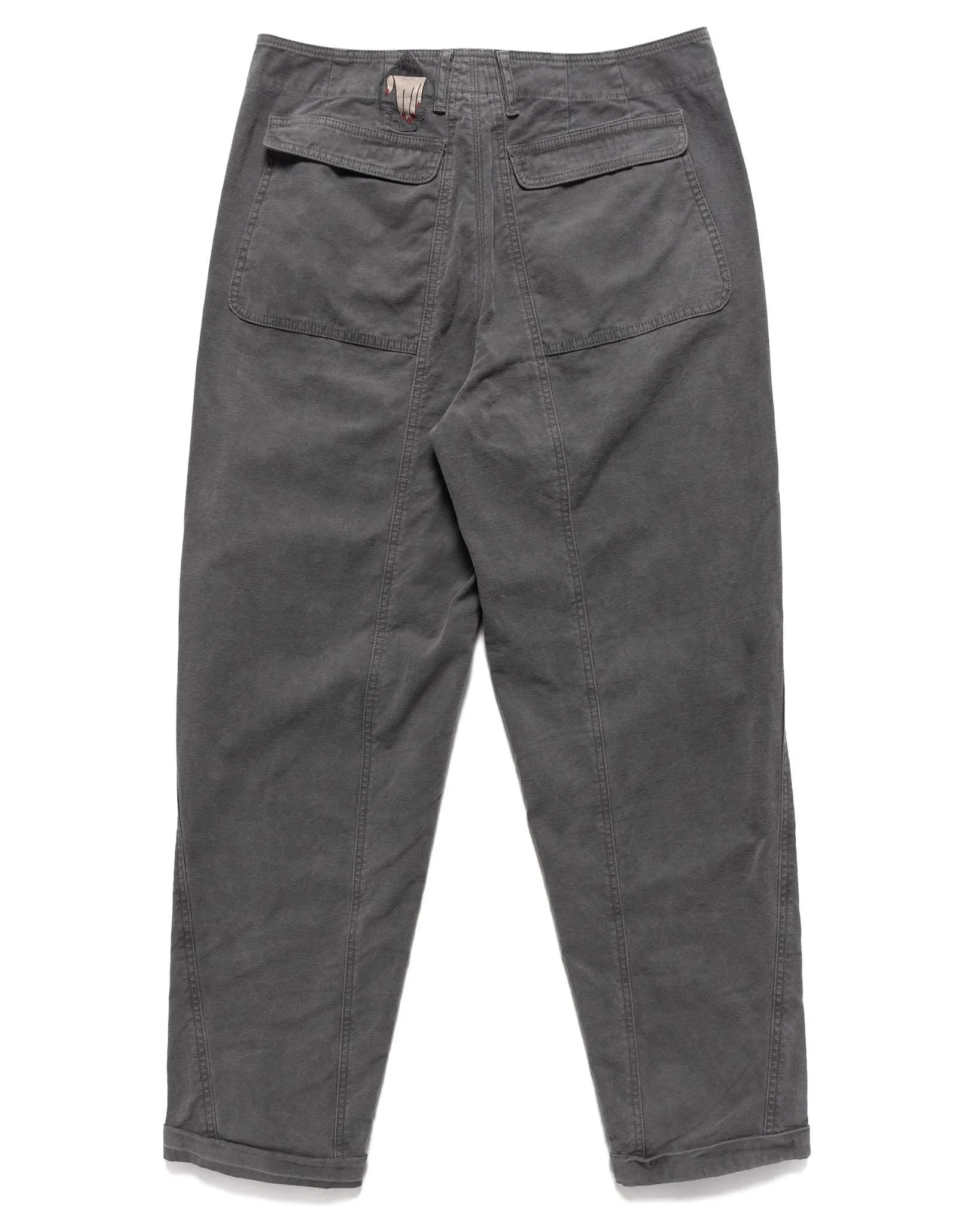 Overdye Cotton Casual Pants Charcoal