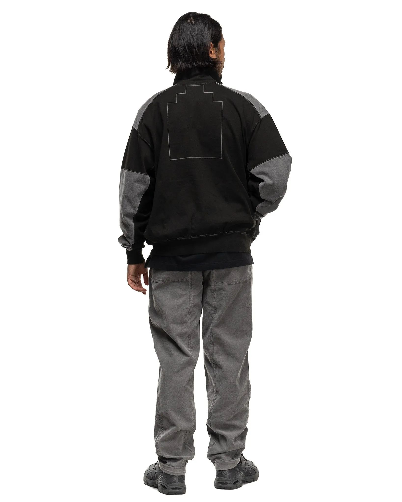 Overdye Cotton Casual Pants Charcoal
