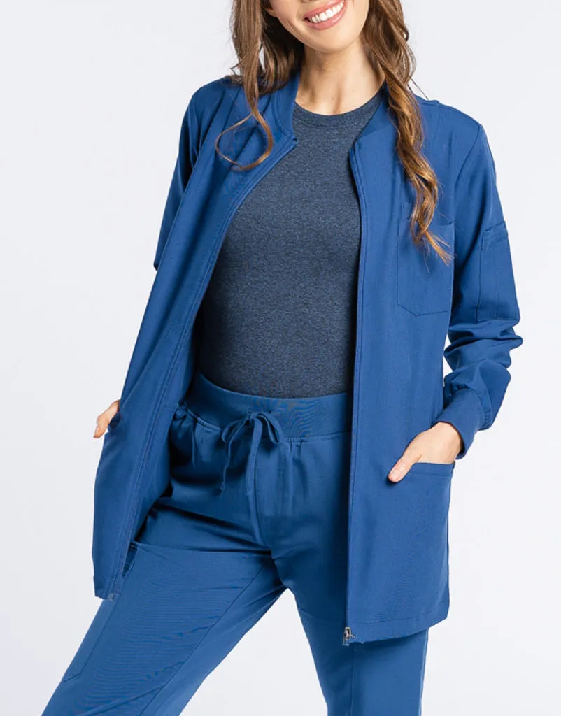 Scrub Jacket Zip Up - Royal Blue