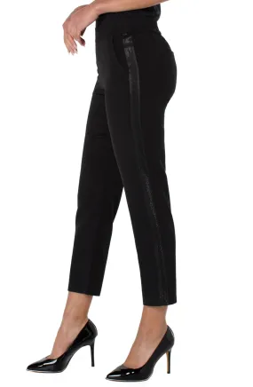 Slone Pull on Trouser with Shimmer | Black