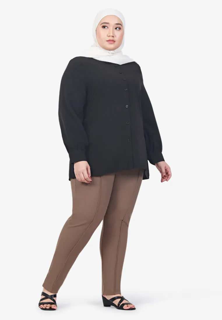 Tabita SMART Work Tapered Pants - Khaki