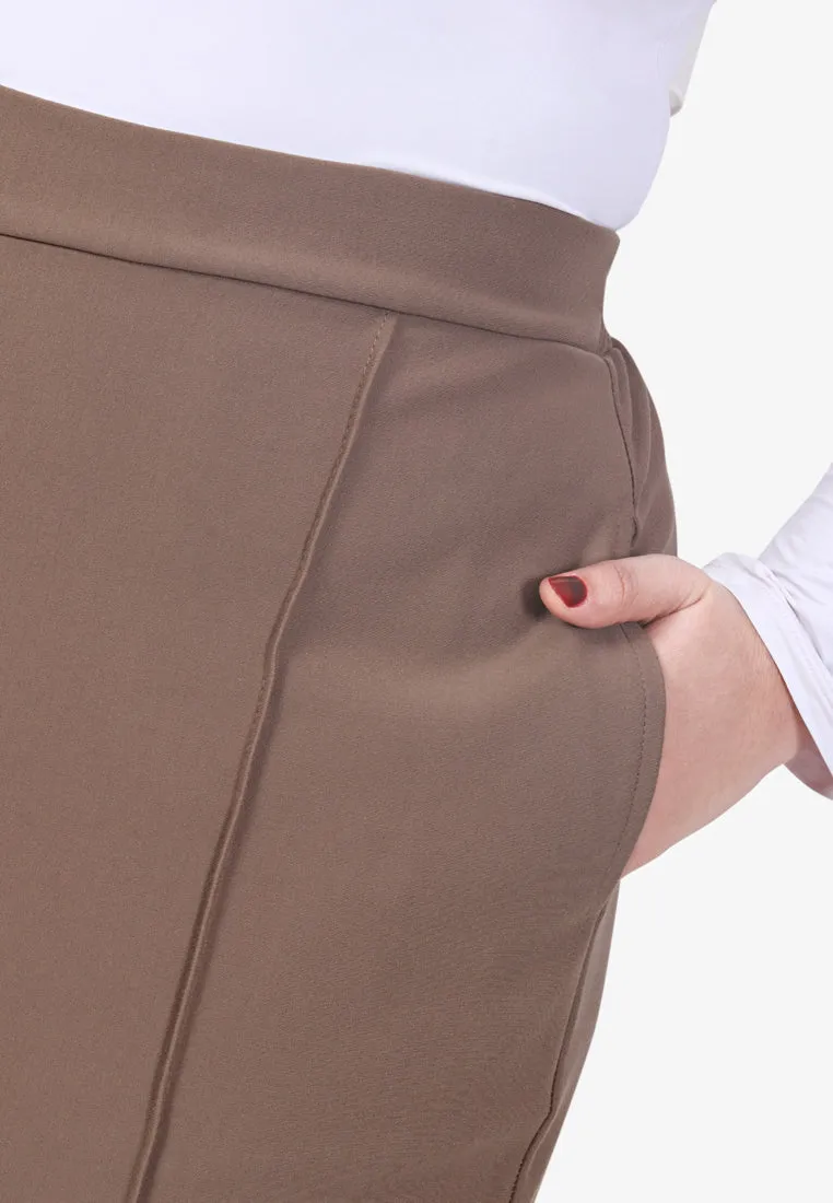 Tabita SMART Work Tapered Pants - Khaki