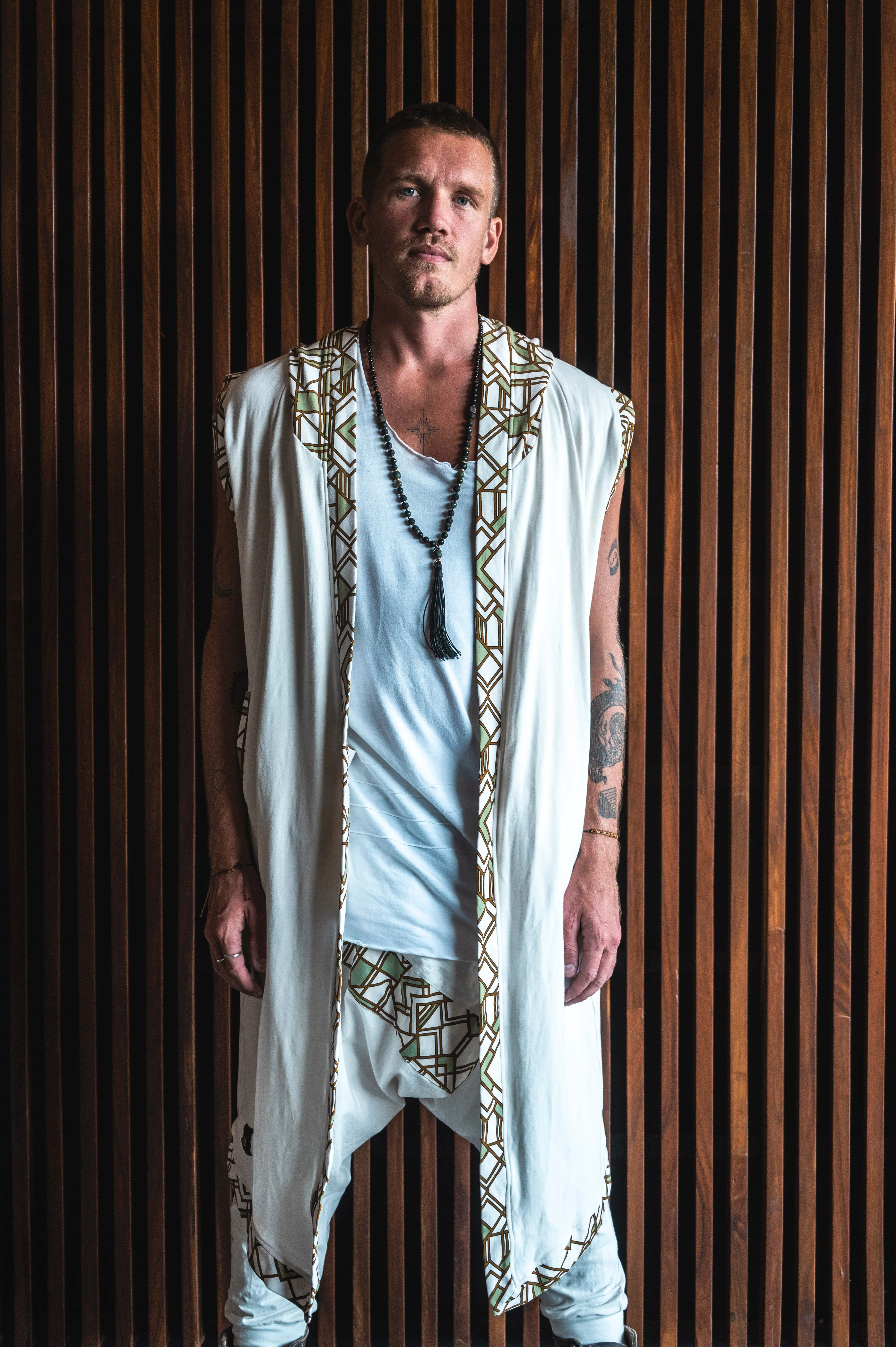 TAIKA WARRIOR - Hooded Jedi & Shamanic Style Burning Man Cape