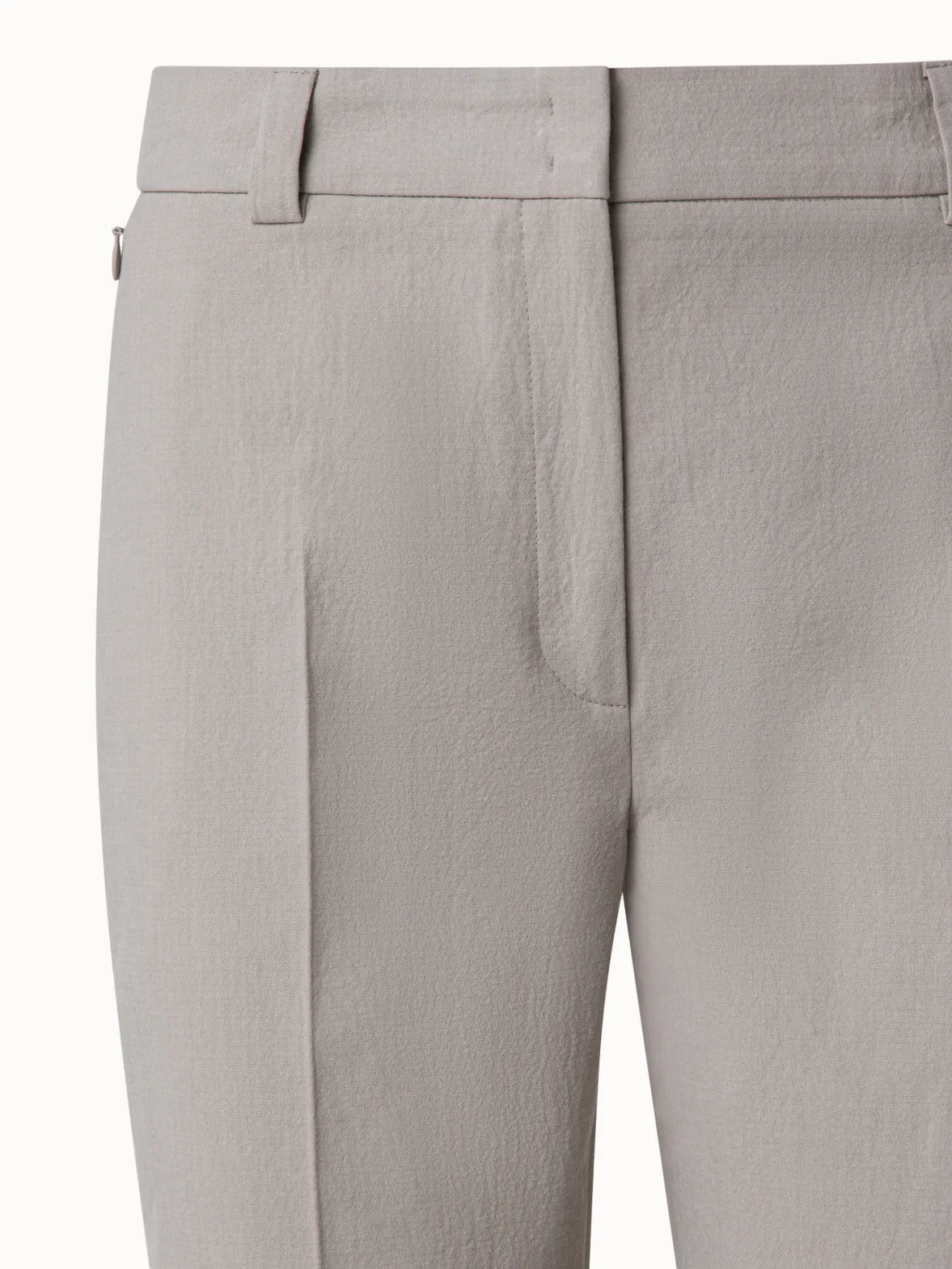 Tapered Hose aus Baumwoll-Doubleface