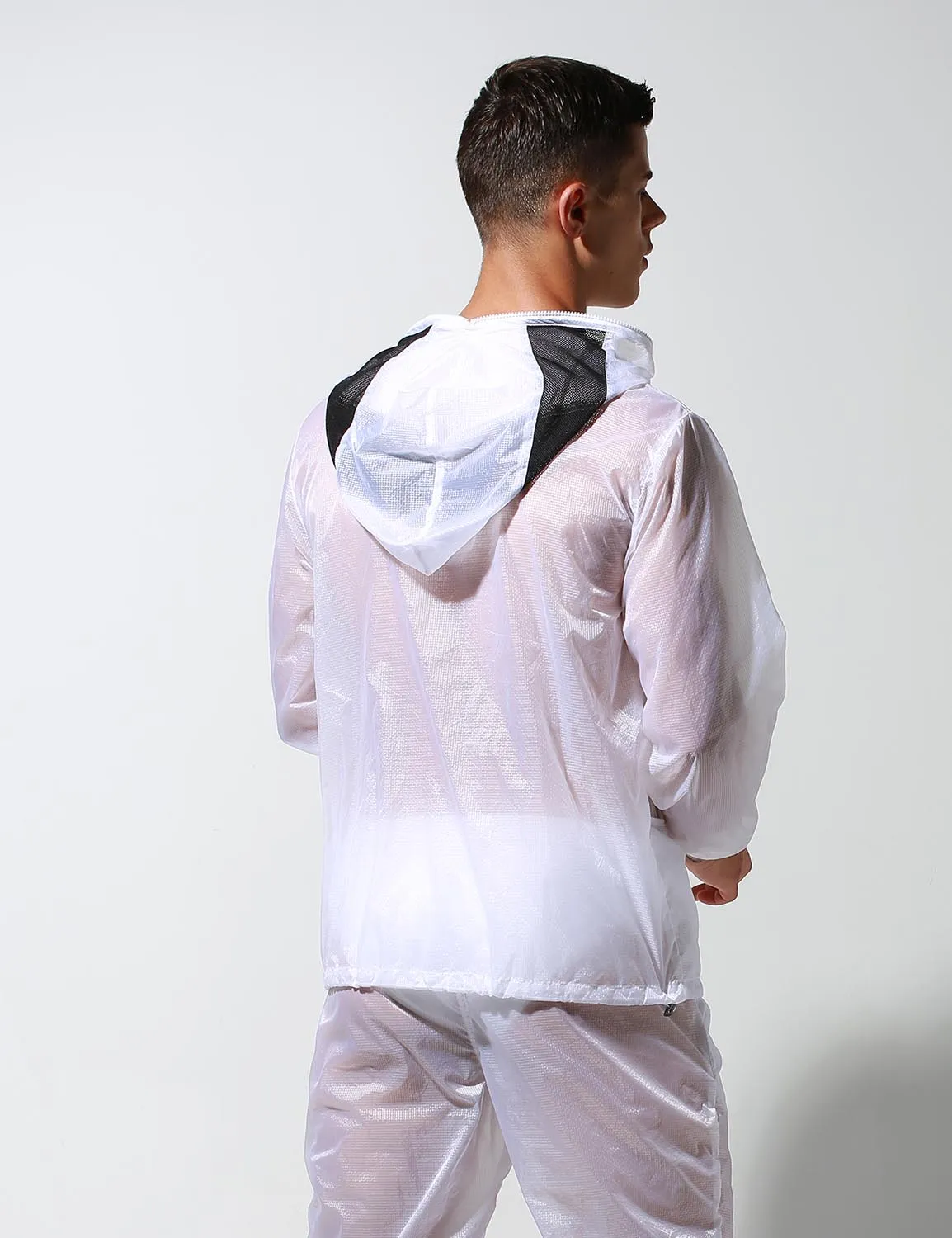 Translucent Quick-Dry Sport Long Sleeve Hooded Jacket S2902