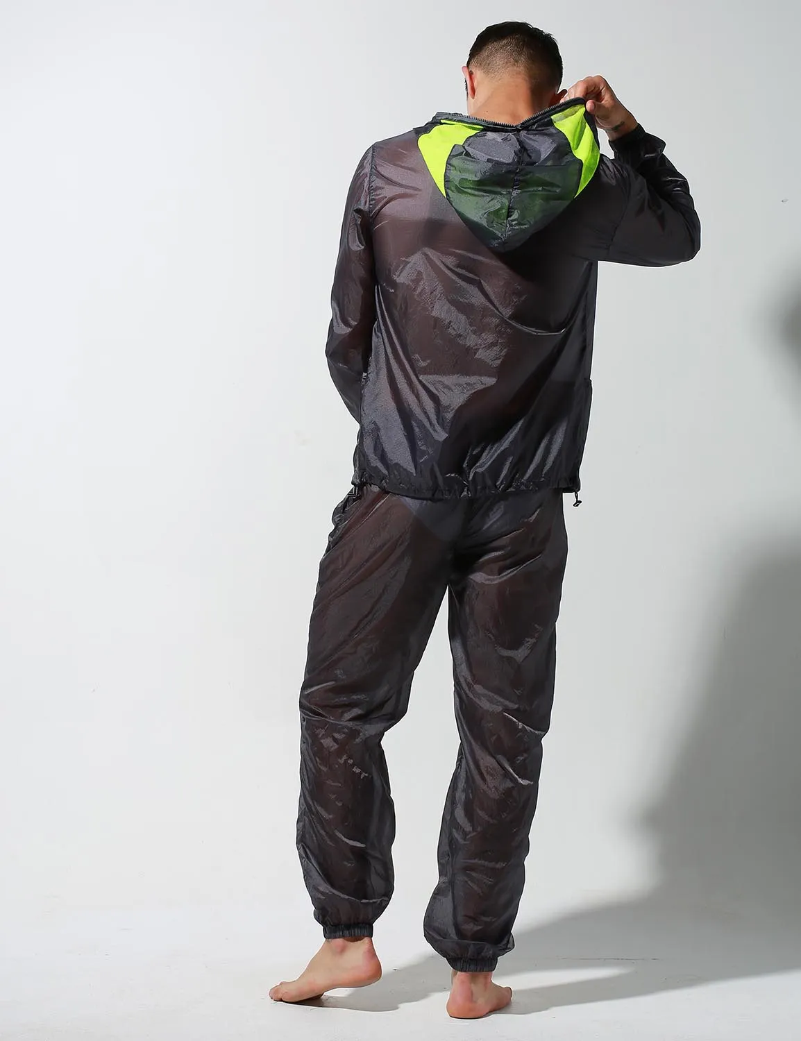 Translucent Quick-Dry Sport Long Sleeve Hooded Jacket S2902